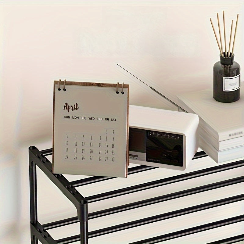 1 Stackable Shoe Rack, Multi-Layer Home Easy Entryway Shoe Holder, Suitable for Hallways, Entrances, and Balconies