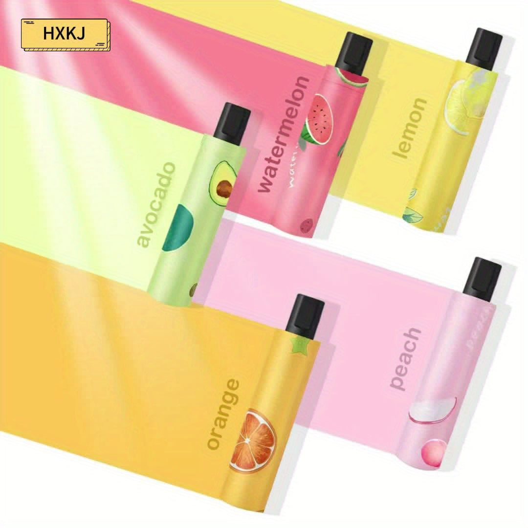 Parapluie pliant compact avec design de tranche de melon - Imperm¨¦able, protection UV, coupe-vent, parapluie de voyage portable avec cadre en m¨¦tal, s¨¦paration s¨¨che\u002Fliquide, ¨¦quipement de pluie compact, favori des ¨¦tudiants, parapluie mignon