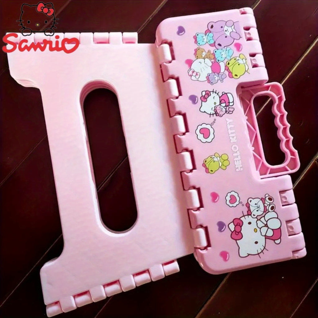 Sanrio Home Portable Stool, Indoor Shoe Changing Bench, Thickened Plastic Material, Cartoon Style Bench, Outdoor Portable Hand Carry Hammock Chair, Folding Stool