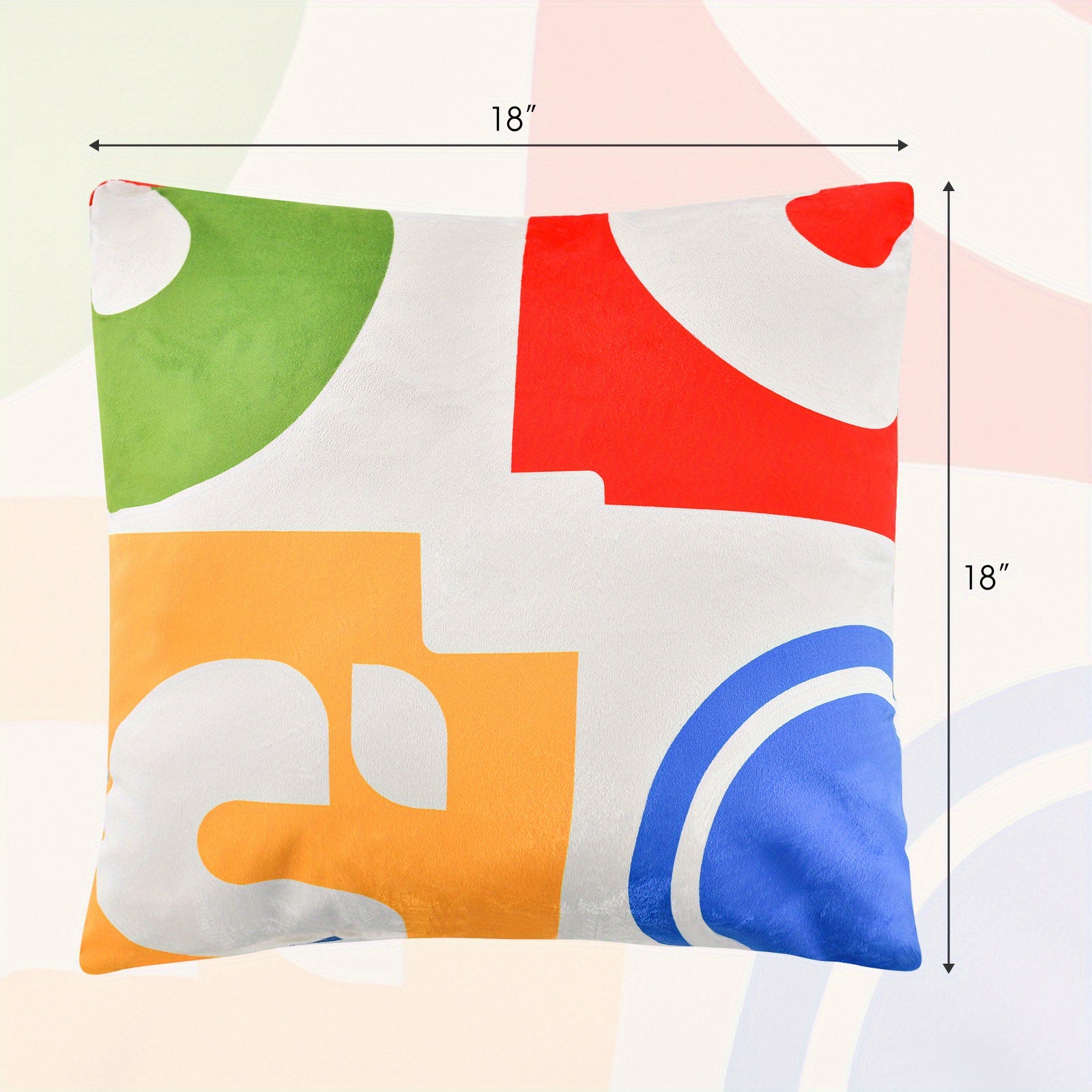 Maxmass Ensemble de 4 Coussins Carr¨¦s en Velours Amovibles et Lavables, Rouge 18\