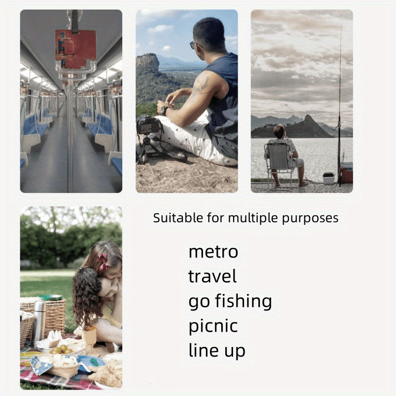 1pc Stainless Steel Square Folding Stool - Compact Lightweight Portable Quick-Fold Design, No Battery Needed, Durable Rust-Resistant for Travel Camping Fishing Outdoor Activities (Black), Camping Gear, Sleek Metal Finish, Sturdy Construction