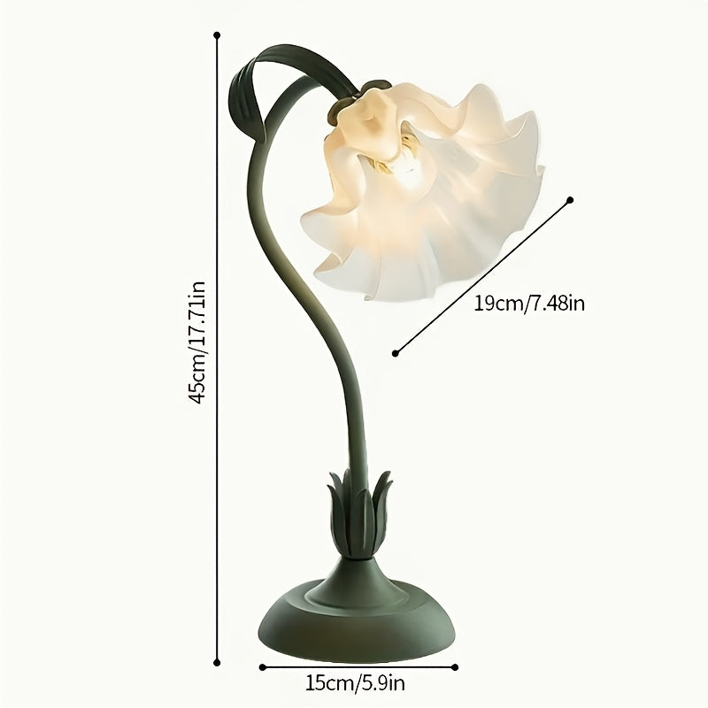 Green Flower Lamp, Flower-shaped Lighting Fixture, Mother's Day Gift, Holiday Gift, Birthday Gift, Suitable for Bedroom, Living Room, Dormitory, Restaurant and other Scenes, Cute Exquisite Light, Warm Romantic, Home Atmosphere Sensing Lamp, ins Style