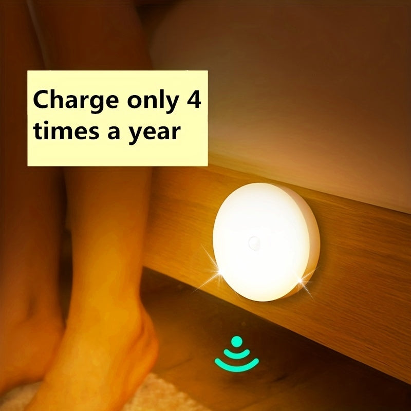 1pc Intelligent Human Sensing Lamp, Desk Lamp, Body Induction Staircase Lamp, Creative Gift, LED Bedside Lamp, Bedroom Home Lamp, USB Charging Night Lamp, Student Dormitory Bookshelf Lamp