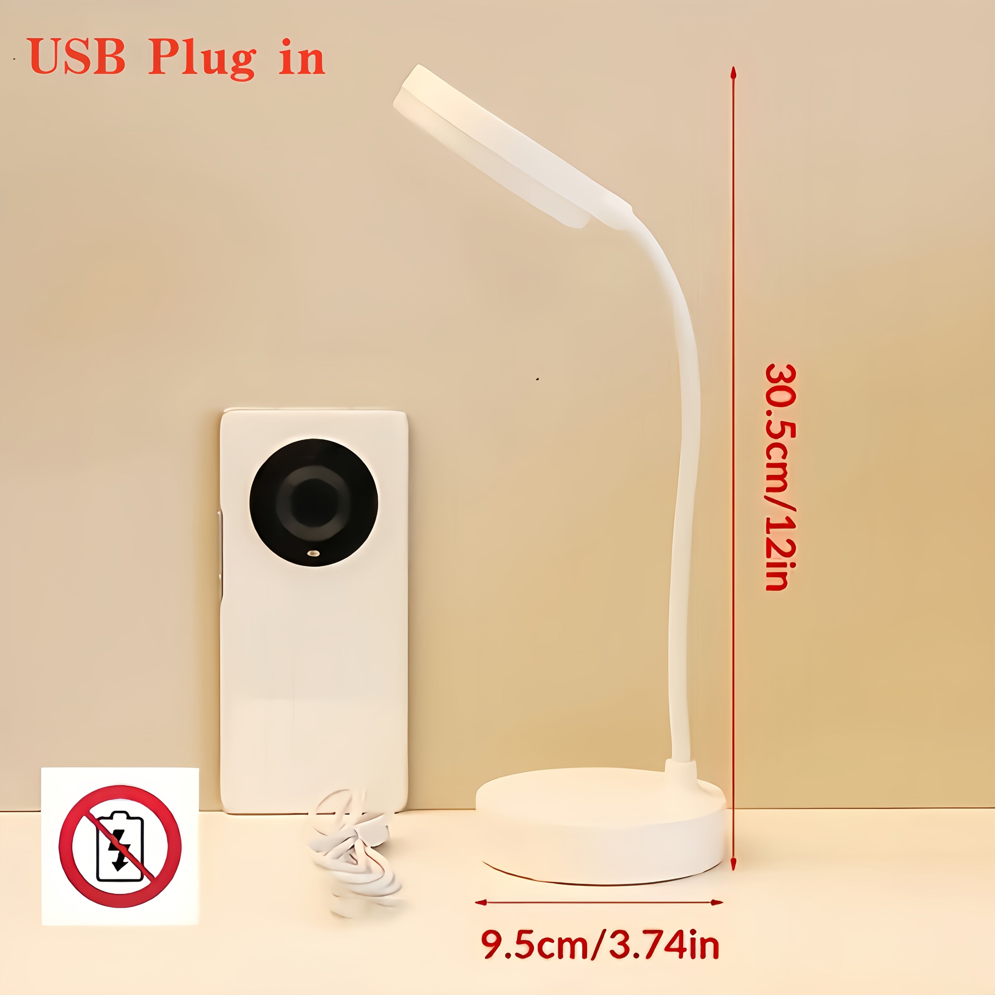 1pc high appearance level Learning lamp Interior Decoration lamp Eye protection Dormitory Bedside lamp Desktop nightlight desk USB port plug in use students must