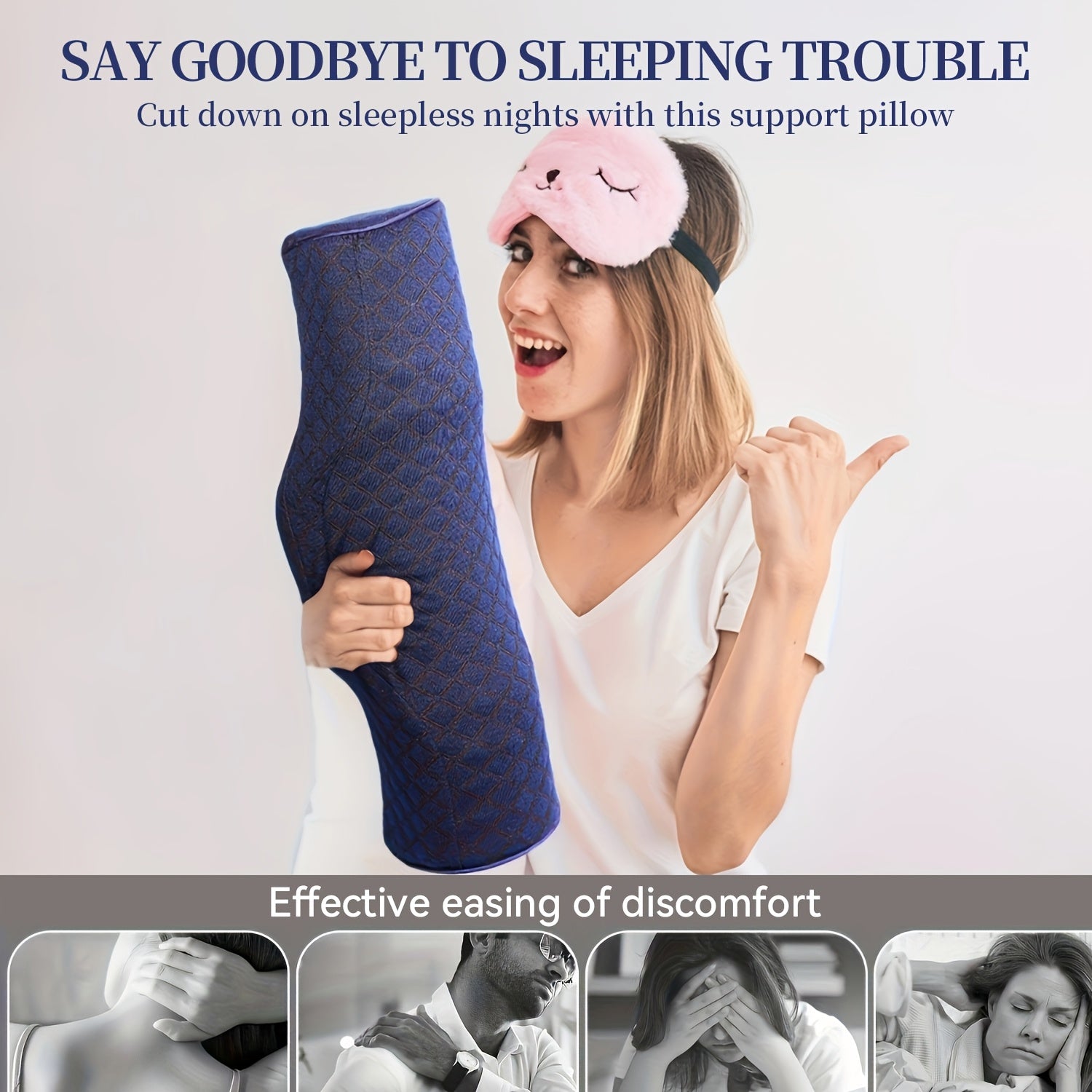 1pc Coussin de Soutien Cervical - Soins Ergonomiques du Cou pour Confort Nomade & Relaxation Instantan¨¦e, Coussinet pour Jambes