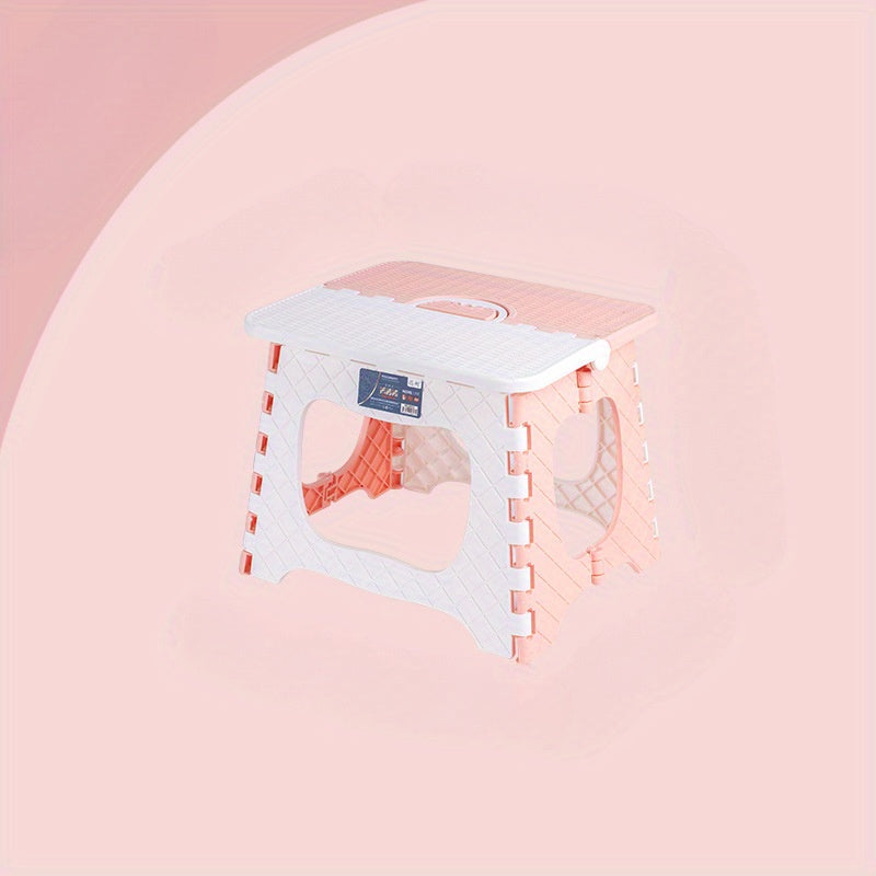 1pc Portable Folding Stool, Thickened Plastic Square Small Bench for Adults, Compact Household Mazar Mini, Outdoor Travel Fishing Foldable Bench, Outdoor Seating | Compact Design | Durable Plastic Bench