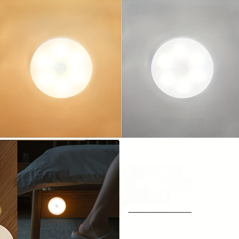 1pc Intelligent Human Sensing Lamp, Desk Lamp, Body Induction Staircase Lamp, Creative Gift, LED Bedside Lamp, Bedroom Home Lamp, USB Charging Night Lamp, Student Dormitory Bookshelf Lamp