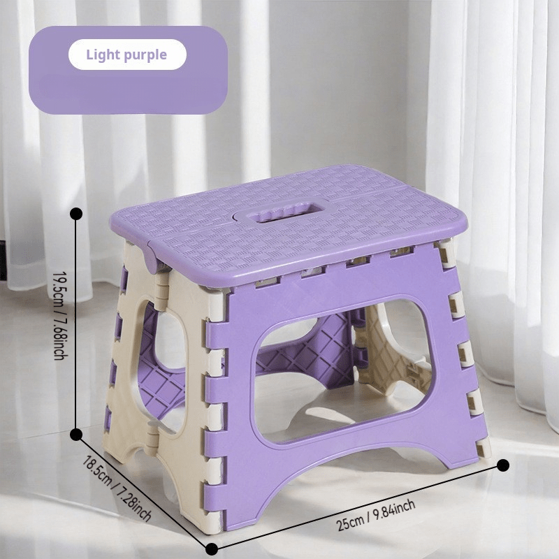 Mini Cute Plastic Folding Stool, Suitable for Changing Shoes, Living Room Seat, Thickened, Foldable, Portable Stool
