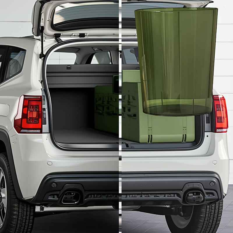 A 3.17gal Minimalist Car Trash Can That Can Also Serve As a Party Ice Bucket Or a Flower Pot. It Has a Large Capacity And Is Suitable for Various Settings Like Home And Office.