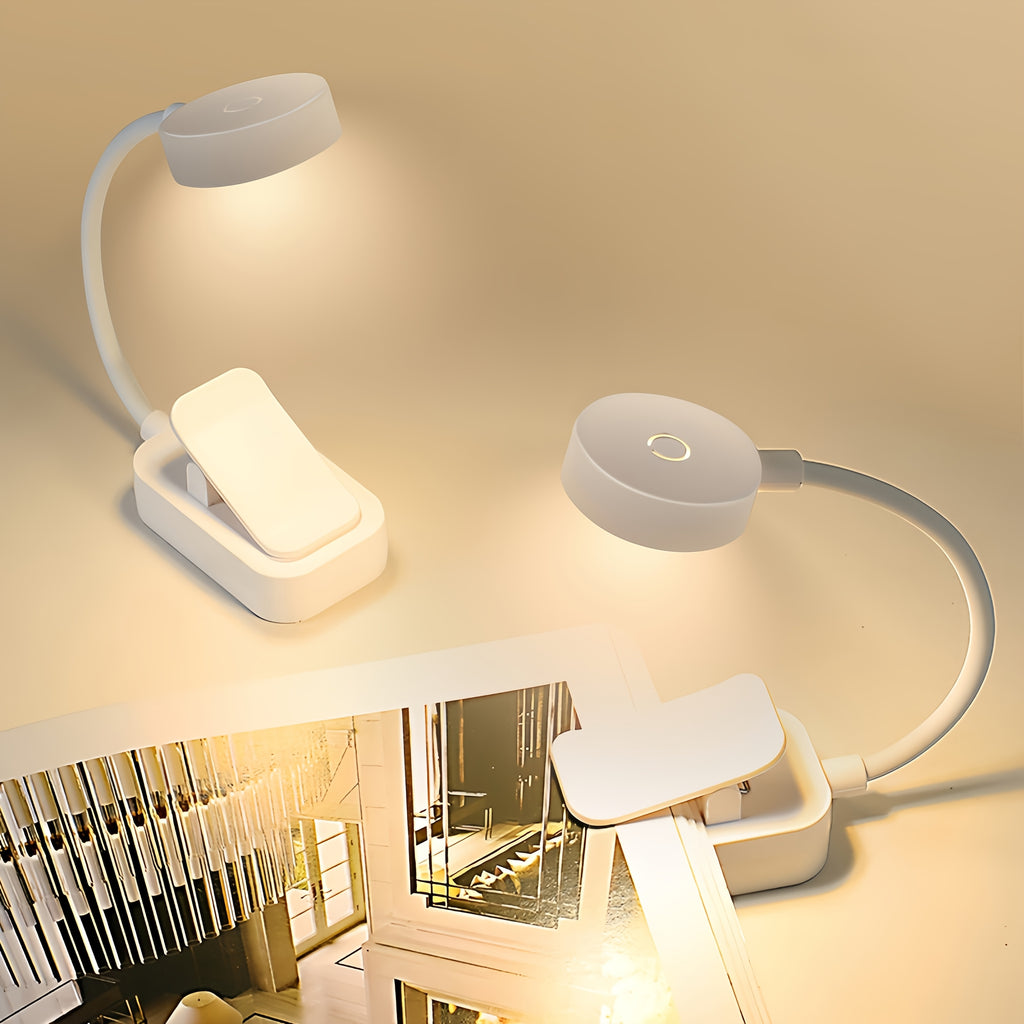 USB-Powered LED Desk Lamp with Touch Control - Portable Reading Light for Bedroom, Study, and Office - Ideal Holiday Gift, Study Light | Sleek LED Lamp | Rechargeable Battery, Office Lighting