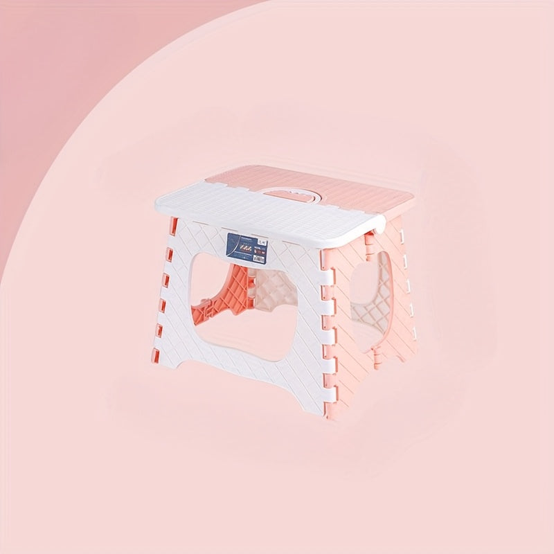 1pc Portable Folding Stool, Thickened Plastic Square Small Bench for Adults, Compact Household Mazar Mini, Outdoor Travel Fishing Foldable Bench, Outdoor Seating | Compact Design | Durable Plastic Bench