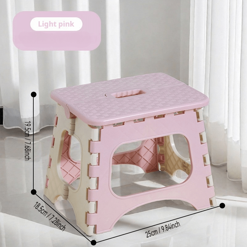 Mini Cute Plastic Folding Stool, Suitable for Changing Shoes, Living Room Seat, Thickened, Foldable, Portable Stool