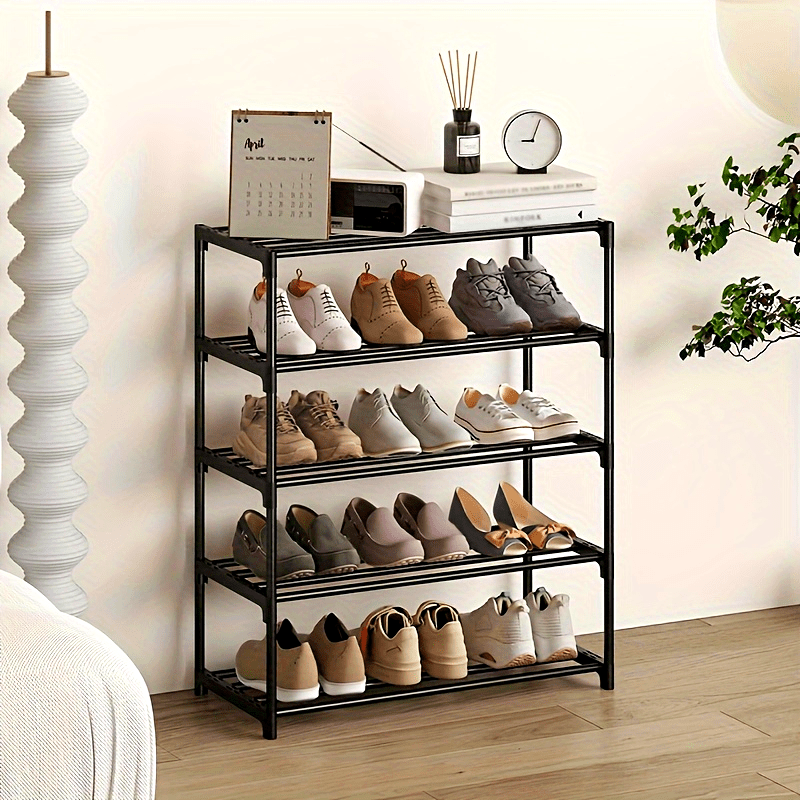 1 Stackable Shoe Rack, Multi-Layer Home Easy Entryway Shoe Holder, Suitable for Hallways, Entrances, and Balconies