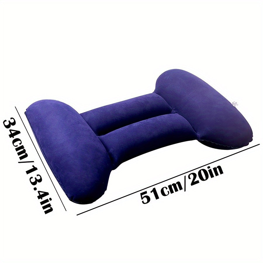 Oreiller gonflable ergonomique pour dormir, coussin lombaire r¨¦glable en mousse ¨¤ m¨¦moire de forme - oreiller convexe post¨¦rieur, adapt¨¦ aux dormeurs sur le c?t¨¦, dos et ventre, coussin pour voiture et canap¨¦