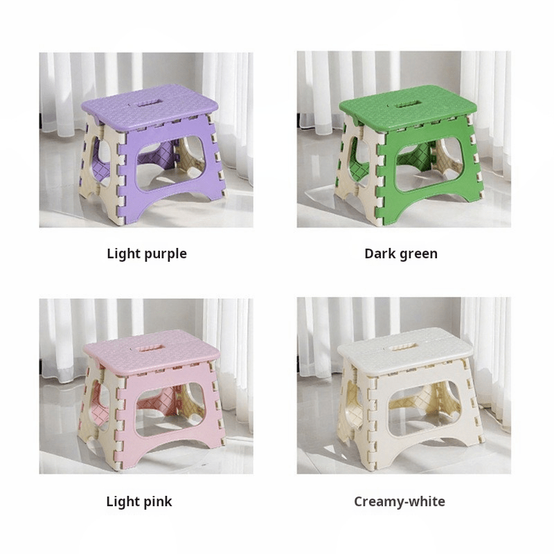 Mini Cute Plastic Folding Stool, Suitable for Changing Shoes, Living Room Seat, Thickened, Foldable, Portable Stool