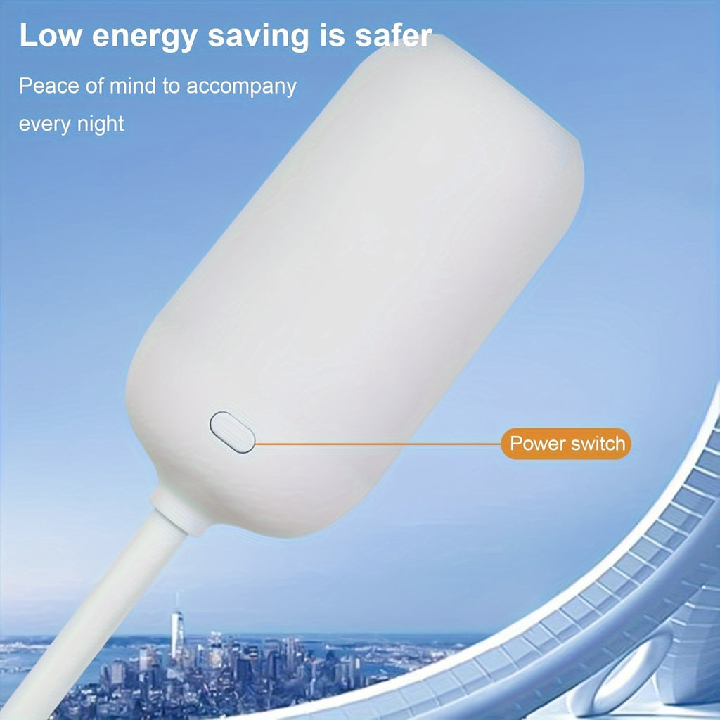 1pc Touch-Controlled Dimmable LED Night Light, USB Powered Eye-Caring Desk & Wall Lamp, PVC Material, 3 Color Temperatures for Home Use