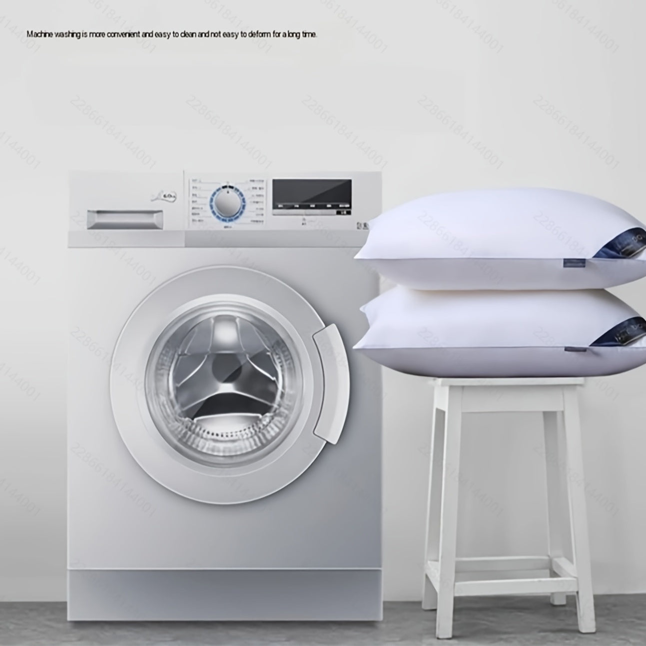 2 oreillers de luxe pour coussin de style h?tel 950g\u002F©O - Doux, confortable, aide au sommeil non collapsible, cadeau id¨¦al pour la maison, blanc avec ¨¦tiquette bleue, oreiller confortable | Design ¨¦l¨¦gant de l'¨¦tiquette | Tissu durable