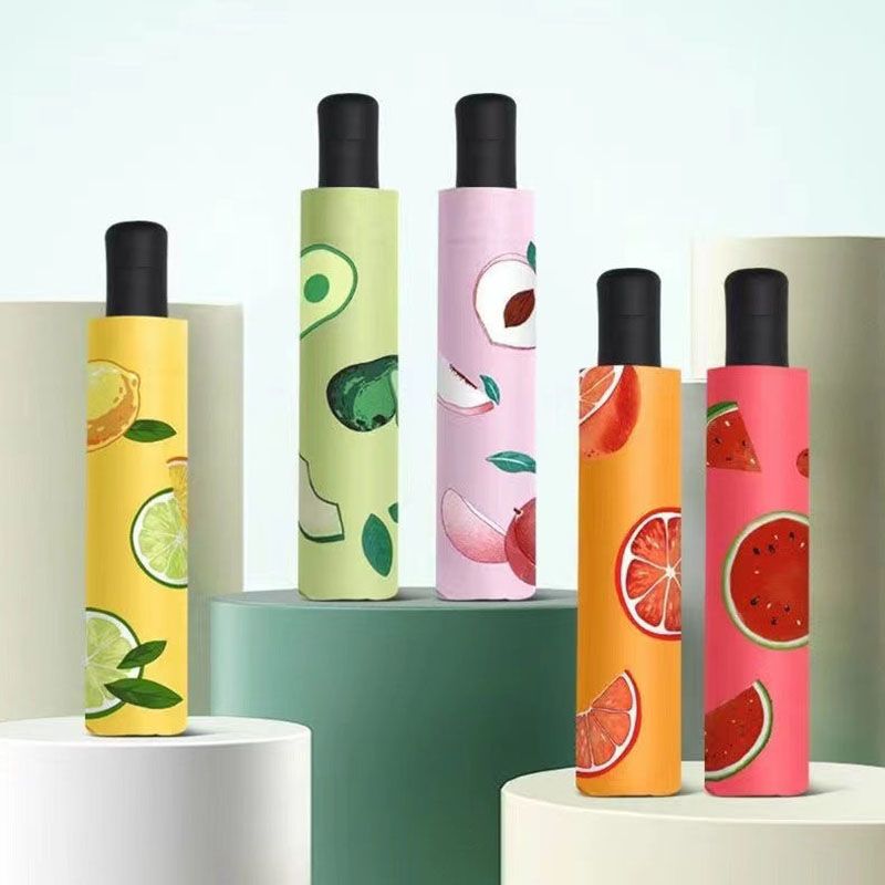 Parapluie ¨¤ motif de citron - Parapluie de voyage pliable manuel avec protection UV, coupe-vent et imperm¨¦able, parapluie portable et l¨¦ger, adapt¨¦ aux femmes et aux hommes, peut ¨ºtre utilis¨¦ pour un anniversaire\u002FNo?l, etc.