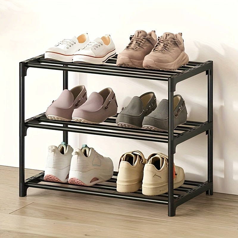 1 Stackable Shoe Rack, Multi-Layer Home Easy Entryway Shoe Holder, Suitable for Hallways, Entrances, and Balconies