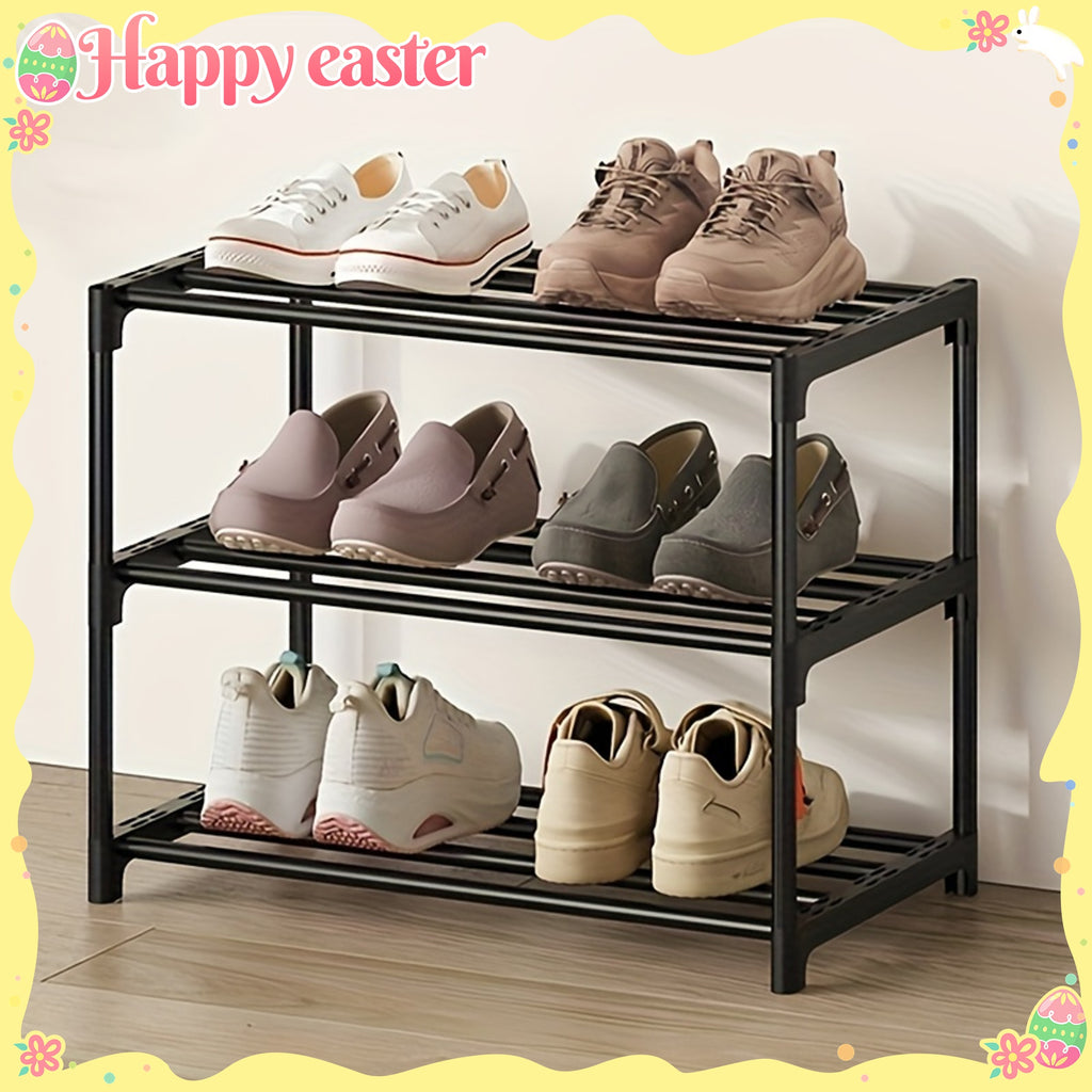 1 Stackable Shoe Rack, Multi-Layer Home Easy Entryway Shoe Holder, Suitable for Hallways, Entrances, and Balconies
